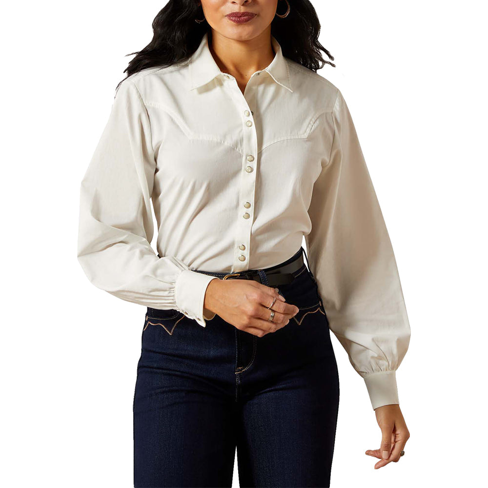 Ariat Apparel Ariat Women's White Jolie Long Sleeve Shirt