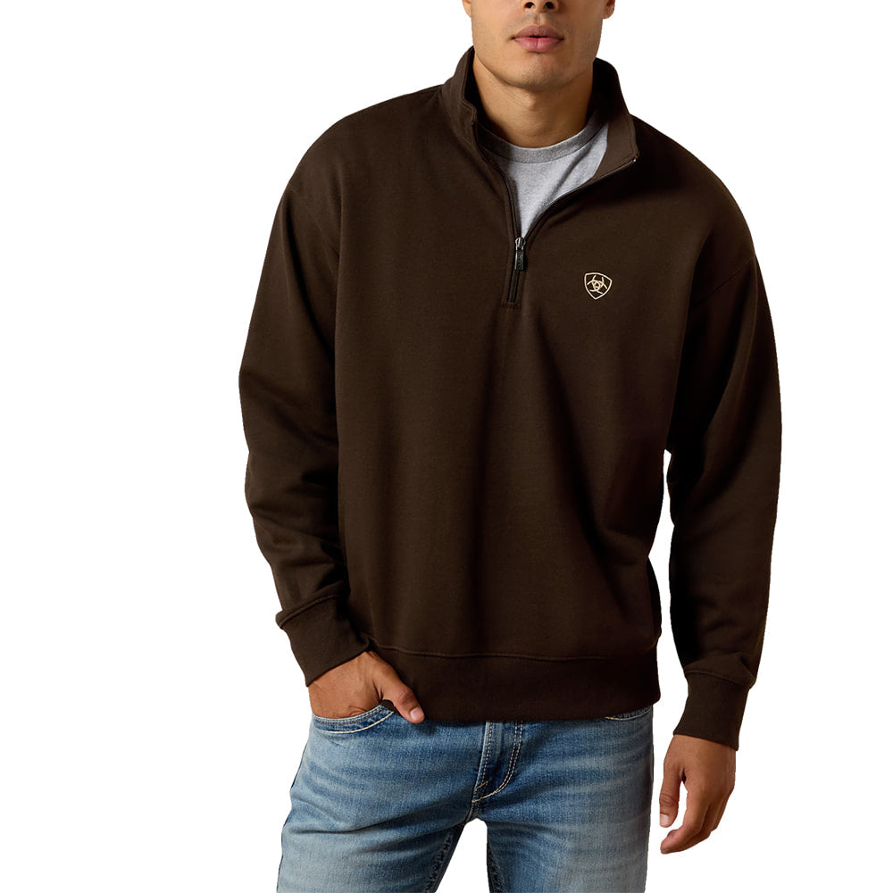 Ariat Apparel Mens Holiday 1/4 Zip Sweat Shirt