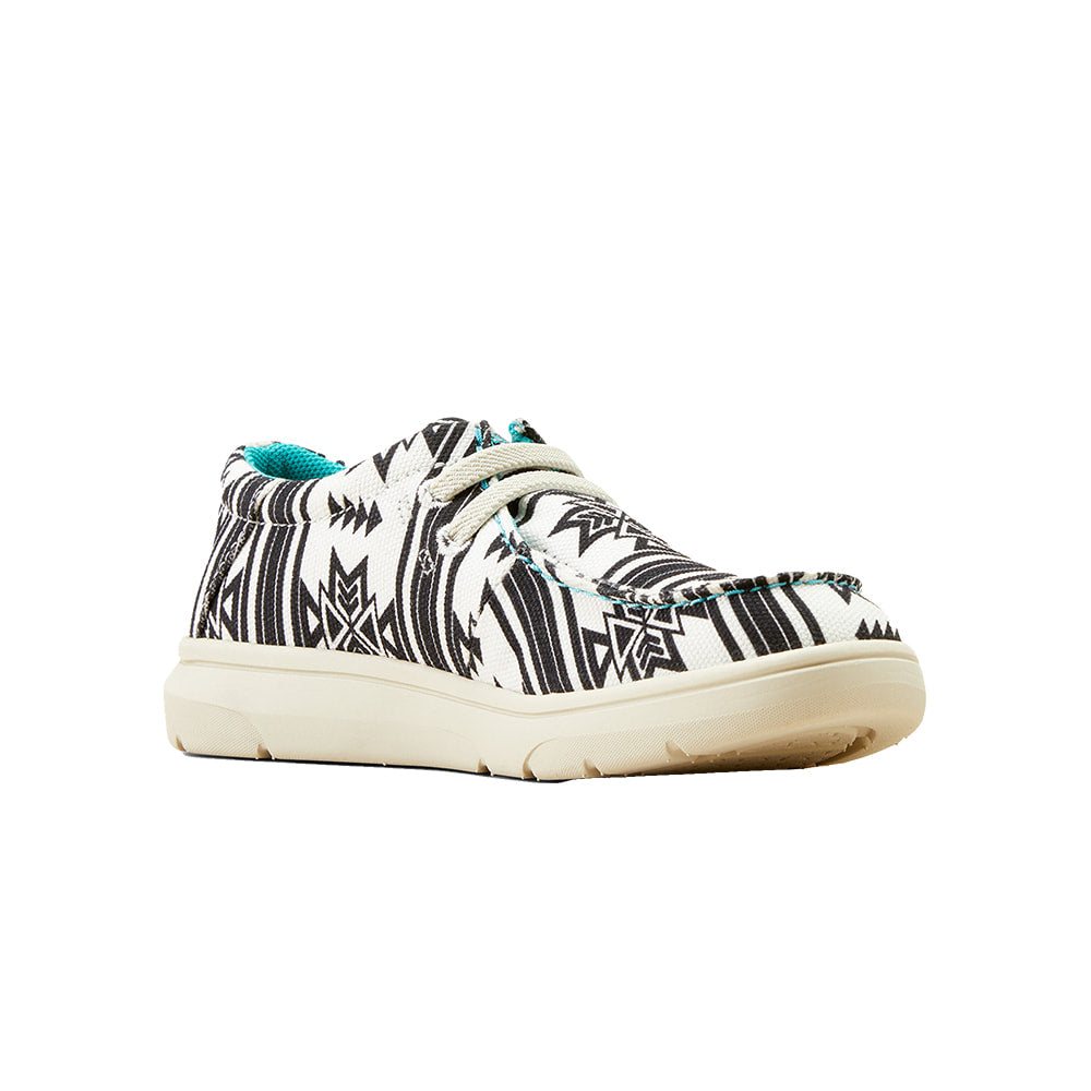 Ariat Footwear Ariat Black and White Youth Hilo Shoes
