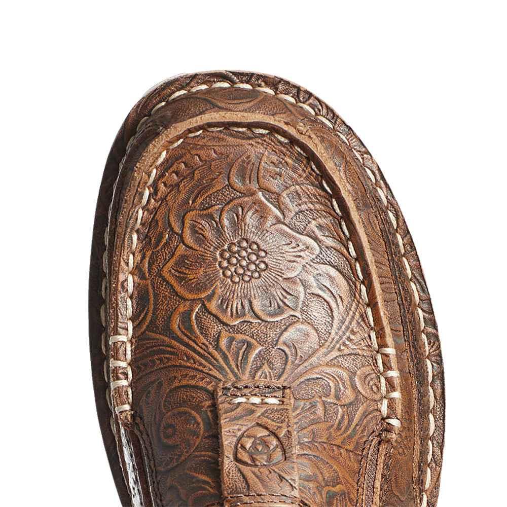 Ariat Footwear Ariat Brown Floral Tooled Women's Cruisers