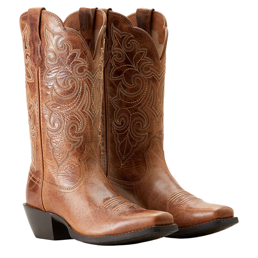 Ariat Footwear Ariat Brown Round Up Square Toe Women's Boots