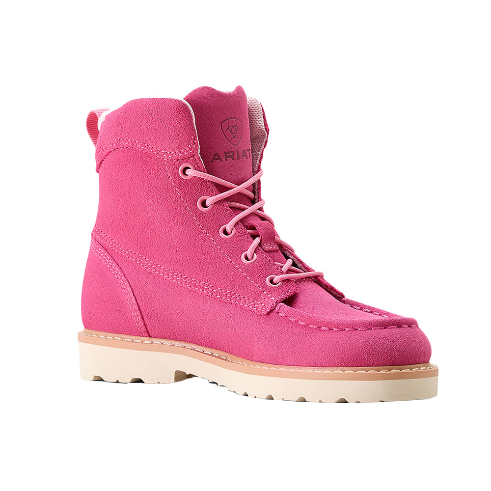 Ariat Footwear Ariat Rebar Lift Haute Pink Suede Girl's Shoe