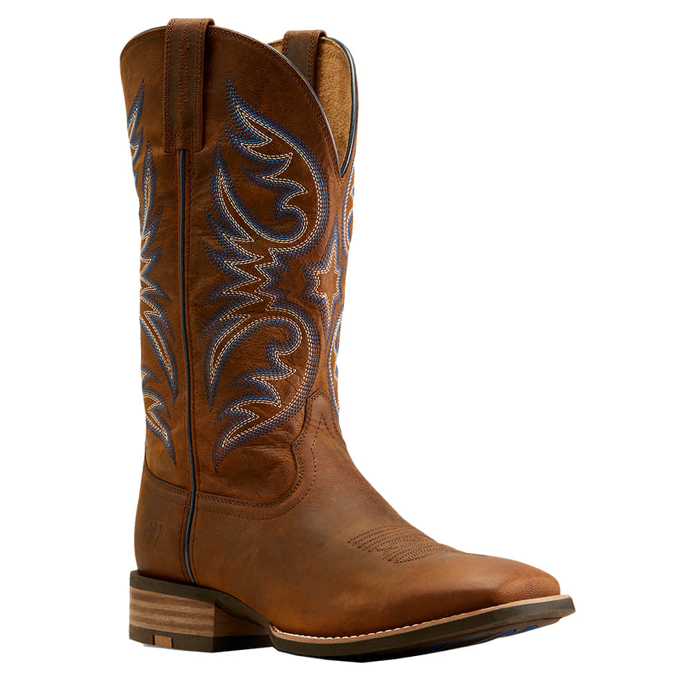 Ariat Footwear Ariat Ricochet Weathered Chestnut Square Toe Men's Cowboy Boot