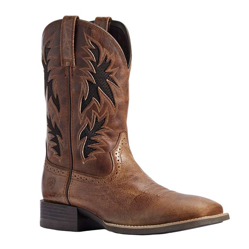Ariat Footwear Ariat Sport Cool VentTek Dark Tan Cutout Men's Boots
