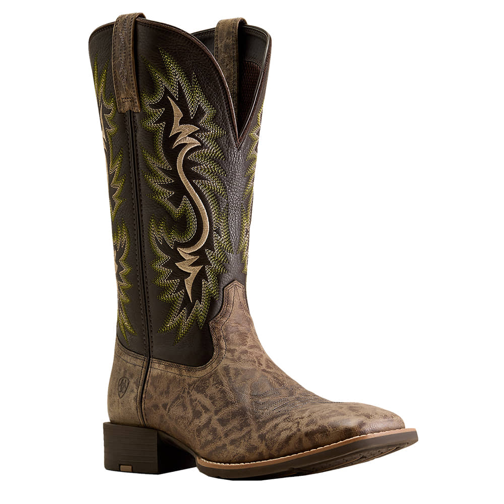 Ariat Footwear SPORT COLTER WIDE SQUARE TOE DRIED SAGE ELEPHANT PRINT/CHOCOLATE SMOKE