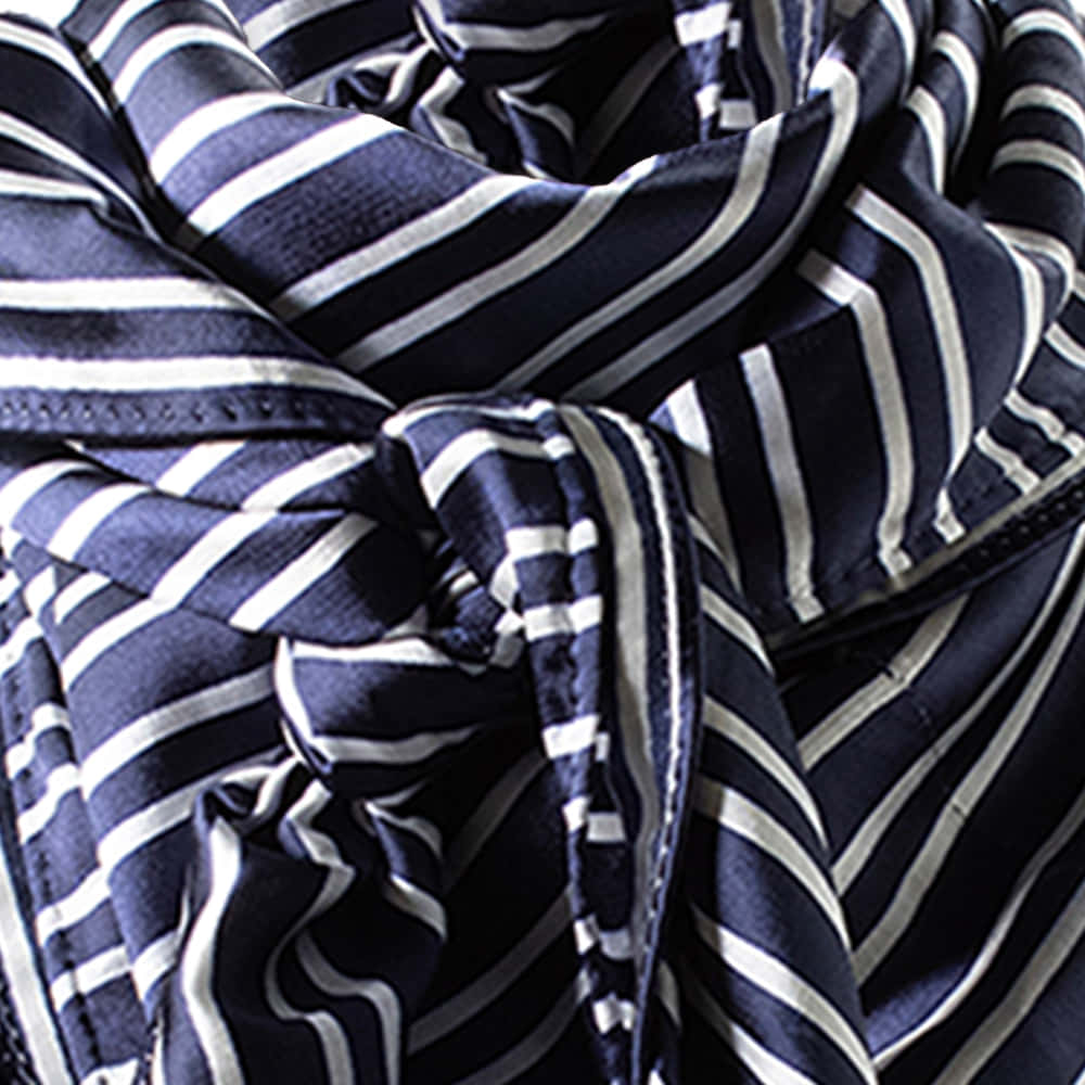 Ariat Other Navy / 37"x37" Ariat Navy And White Striped Wild Rag