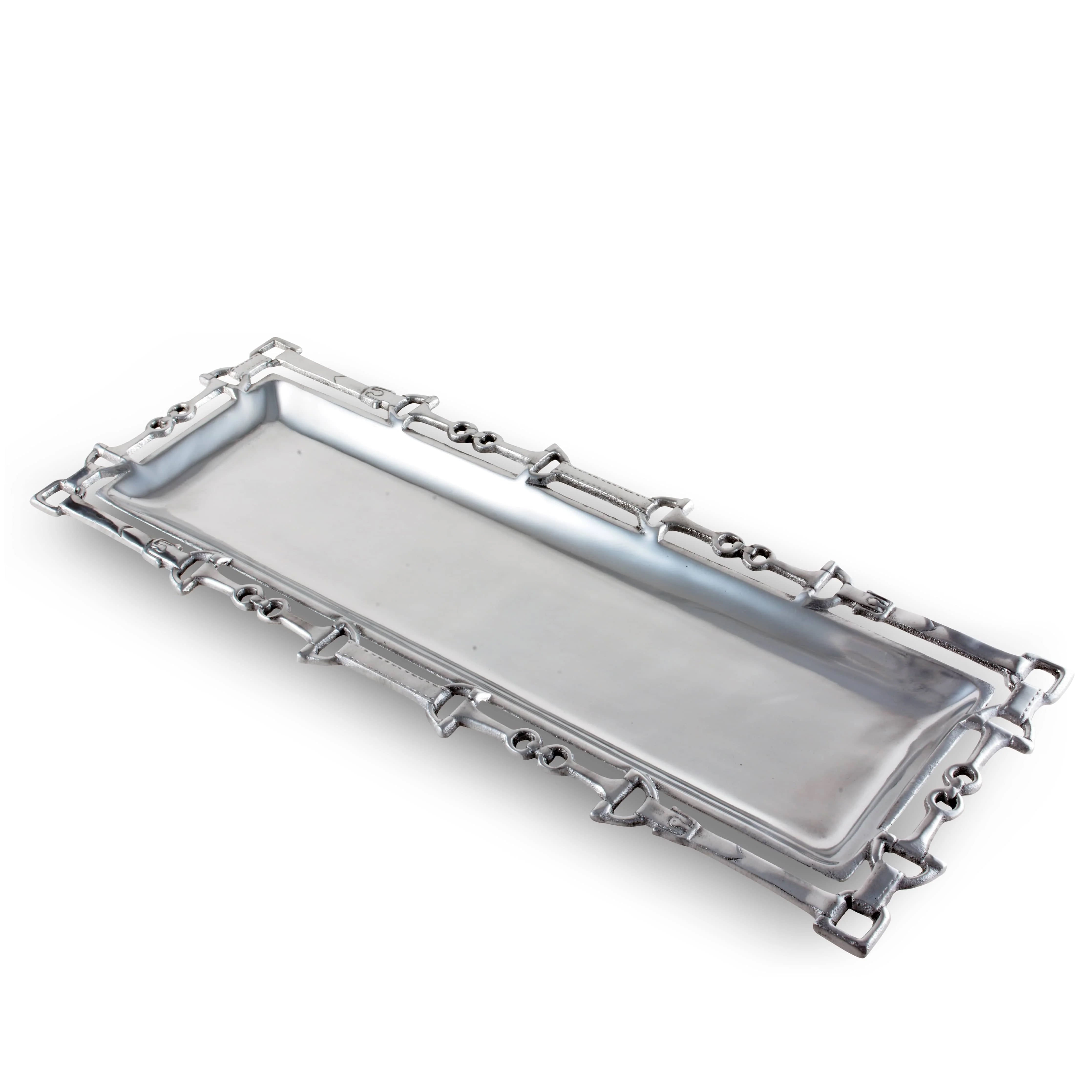 Arthur Court Home Decor Arthur Court Equestrian Oblong Tray with Openwork