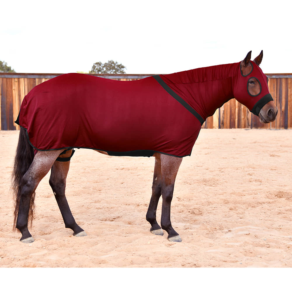 Beautiful Tails Tack S / Burgundy Beautiful Tails Full Body Horse Slinky II Elite