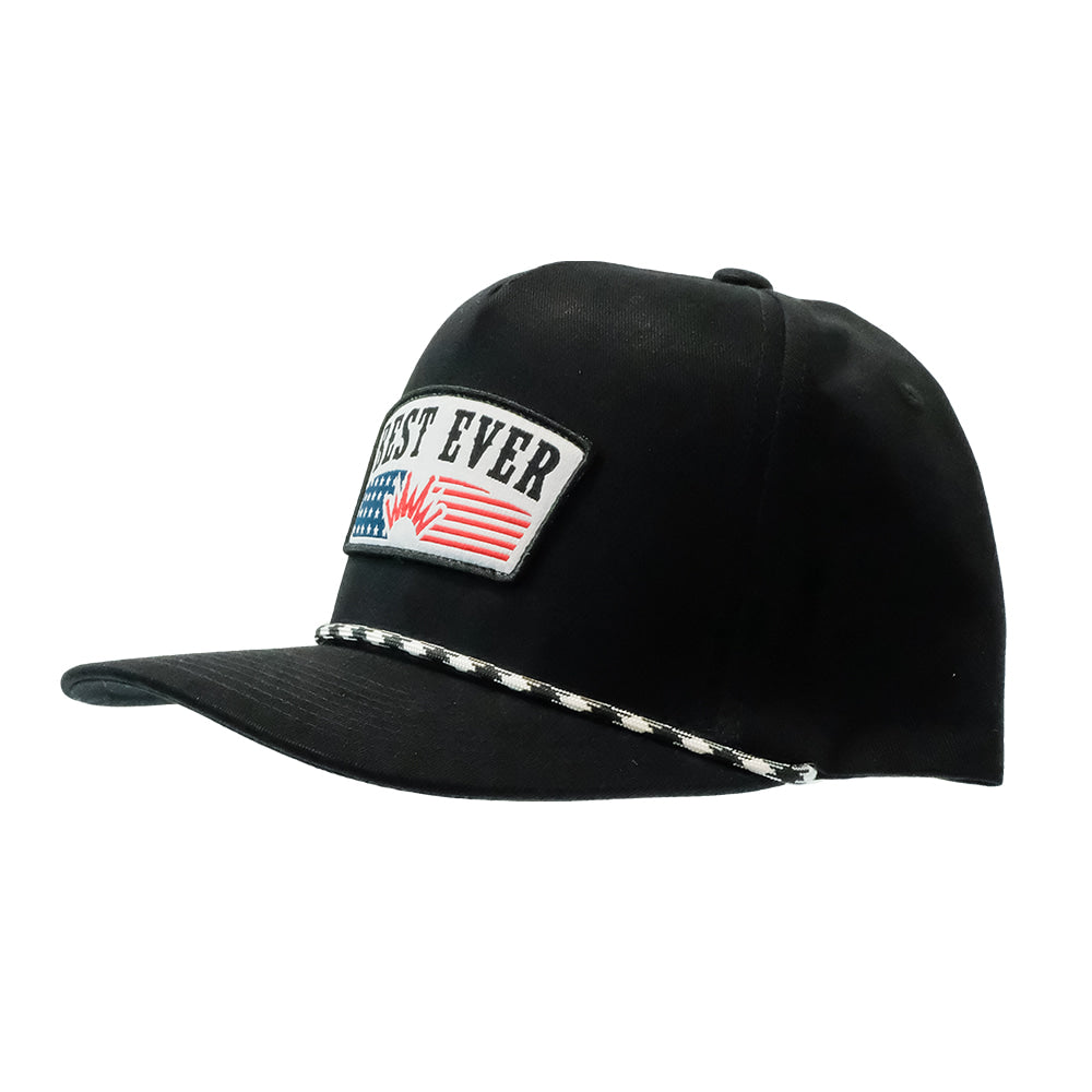 Best Ever Pads Hats Best Ever Pads Flat Brim USA Rope Cap
