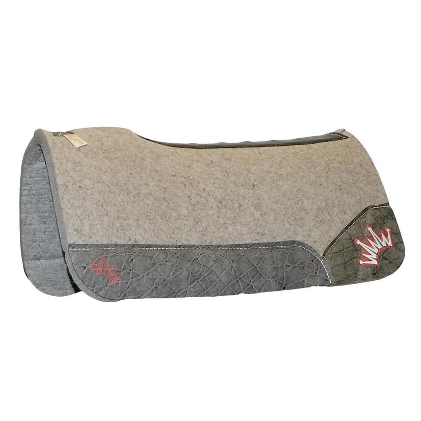 Best Ever Pads Tack 30"X30" / Grey Best Ever Pads Kush Wool Saddle Pad- Elephant Wear Leather 1x30x30