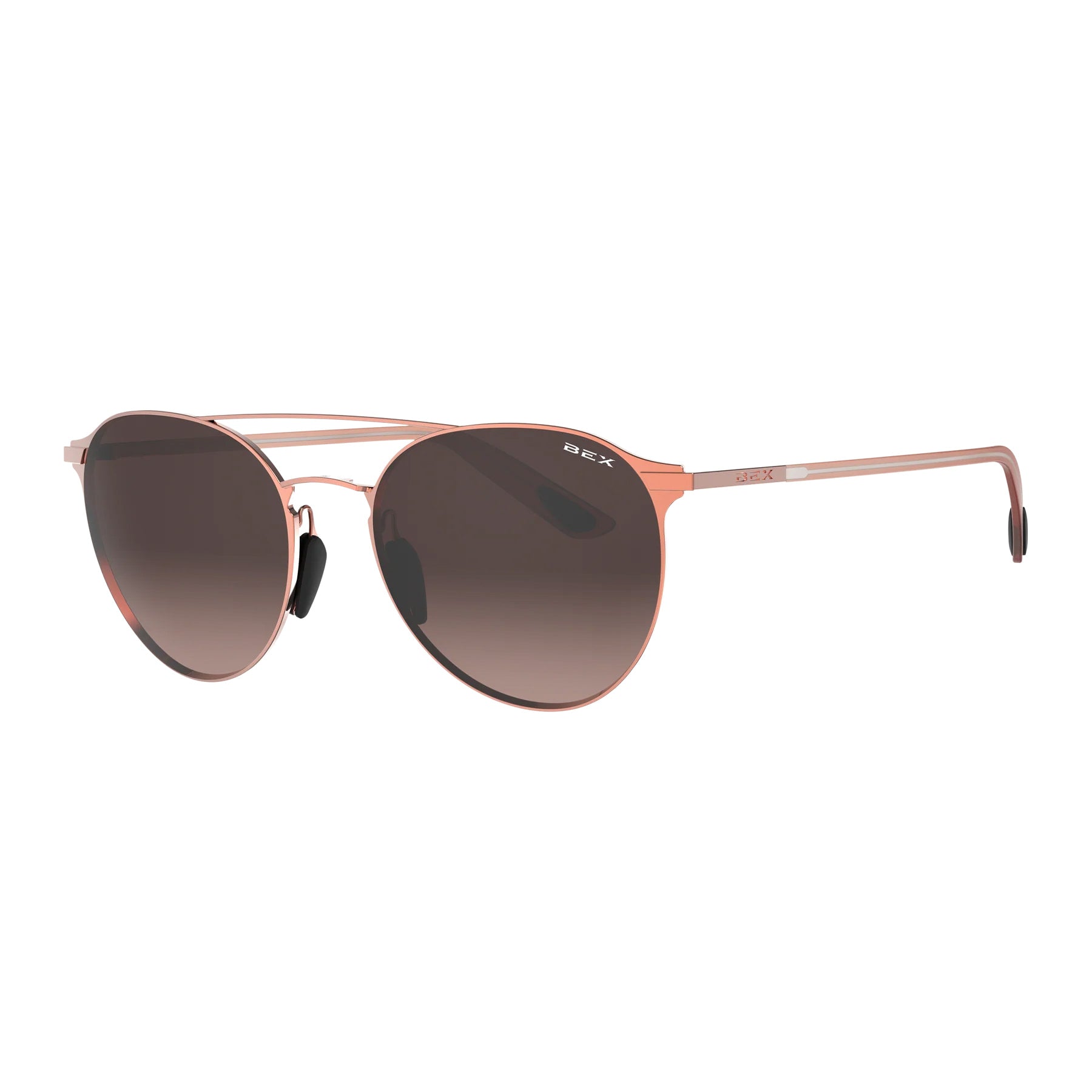 Bex Apparel Bex Demi OTG Rose Gold and Brown Sunglasses