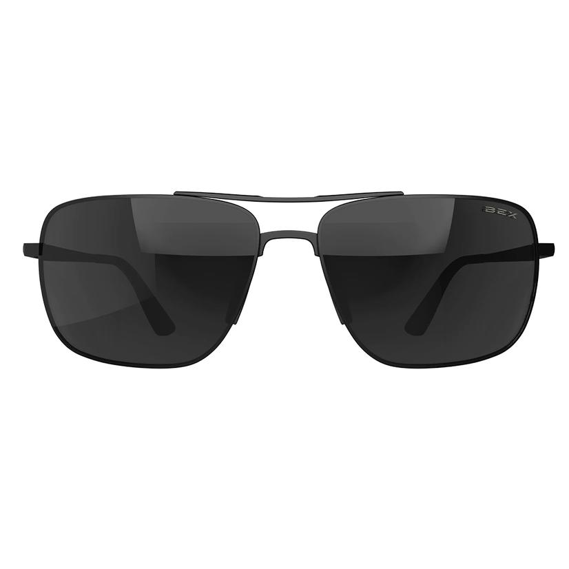 Bex Apparel Black / OSFA Bex Porter Matte Black, Gray and Silver Sunglasses