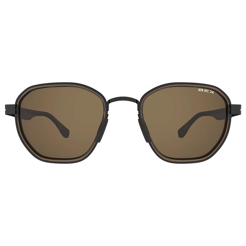 Bex Apparel Brown / OSFA Bex Sable Matte Black/Brown Sunglasses