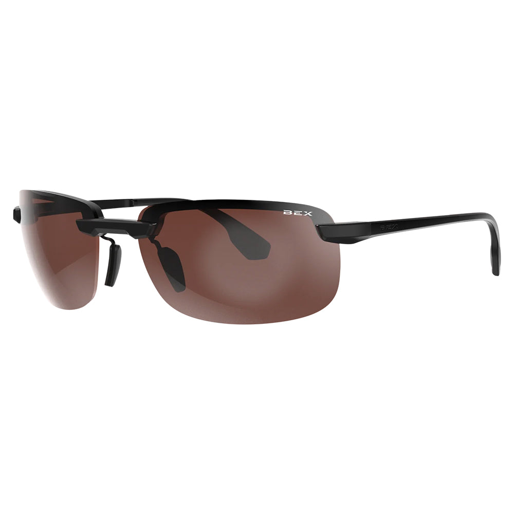 Bex Other BEX Ripley Hybrid Black Rimless Brown Silver Angler Pro Lens Sunglasses