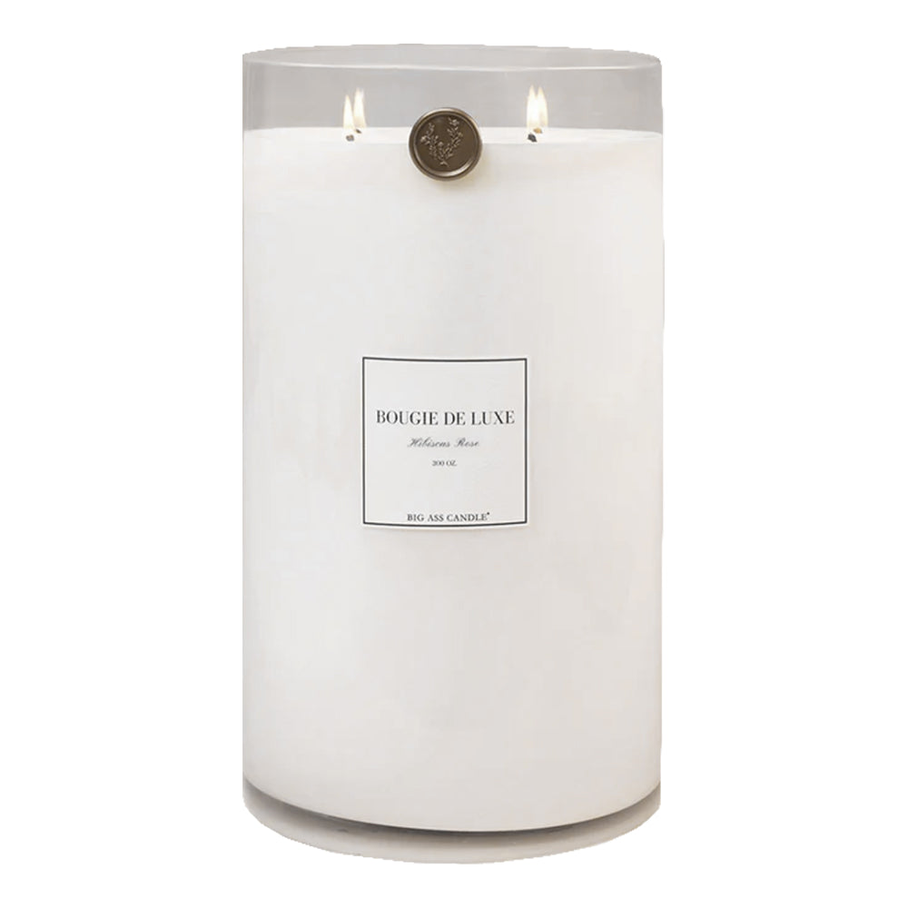 Big Ass Luxuries Home Decor BIG ASS CANDLE HIBISCUS ROSE