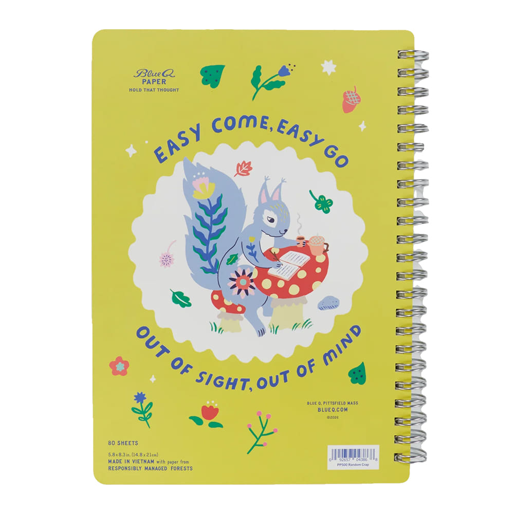 Blue Q Other Blue Q Random Crap Spiral Notebook