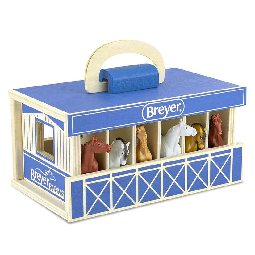 Breyer Other OSFA / MULTI Breyer Farms Wood Carry Stable