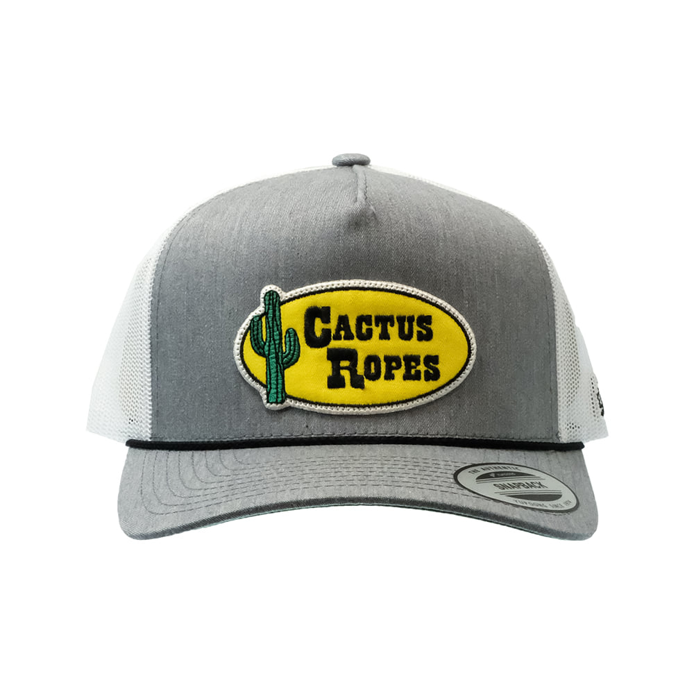 Cactus Ropes Hats Cactus Ropes Youth Grey And White Trucker Cap