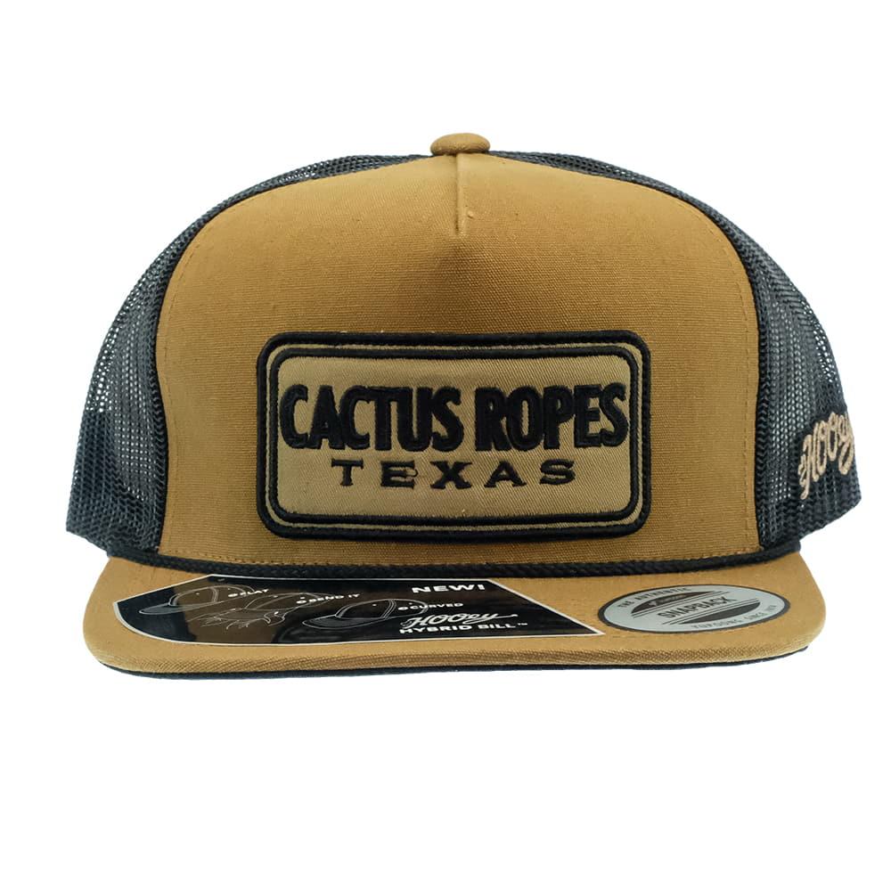 Cactus Ropes Hats OSFA / TAN/BLACK Hooey Cactus Ropes Tan & Black 5Panel Trucker Cap