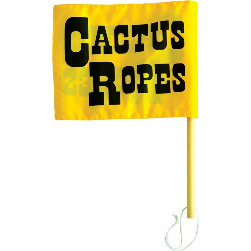 Cactus Ropes Tack 10X13 / Yellow Cactus Ropes Flagger's Flag