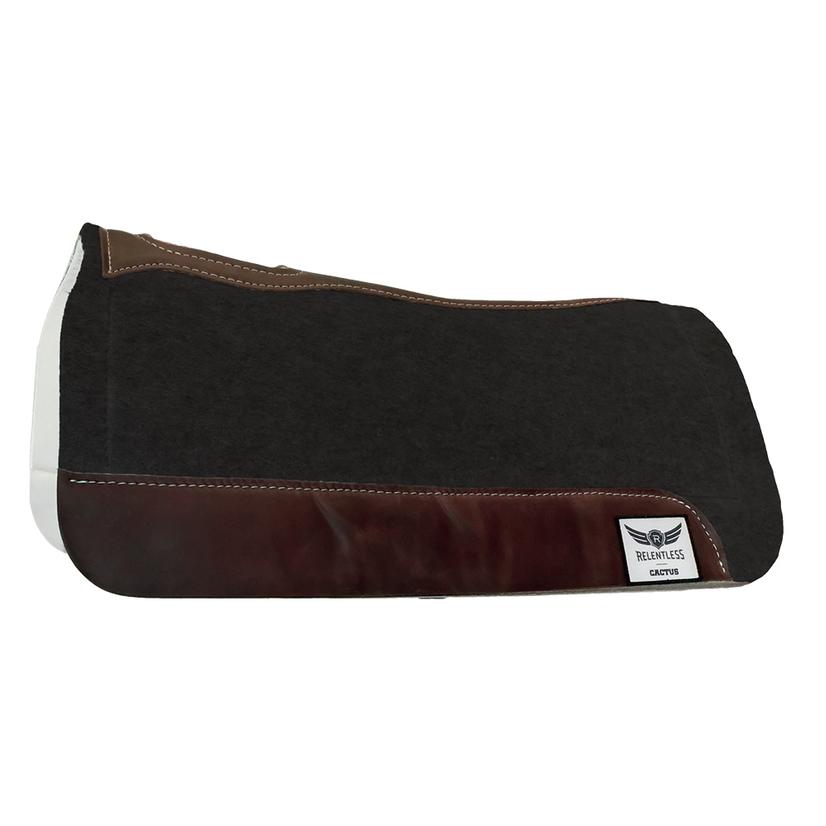 Cactus Saddlery Tack Black / 31"X30" Cactus Saddlery Relentless Orthopedic Gel Wool Felt Saddle Pad - 1" Black 31 x 30