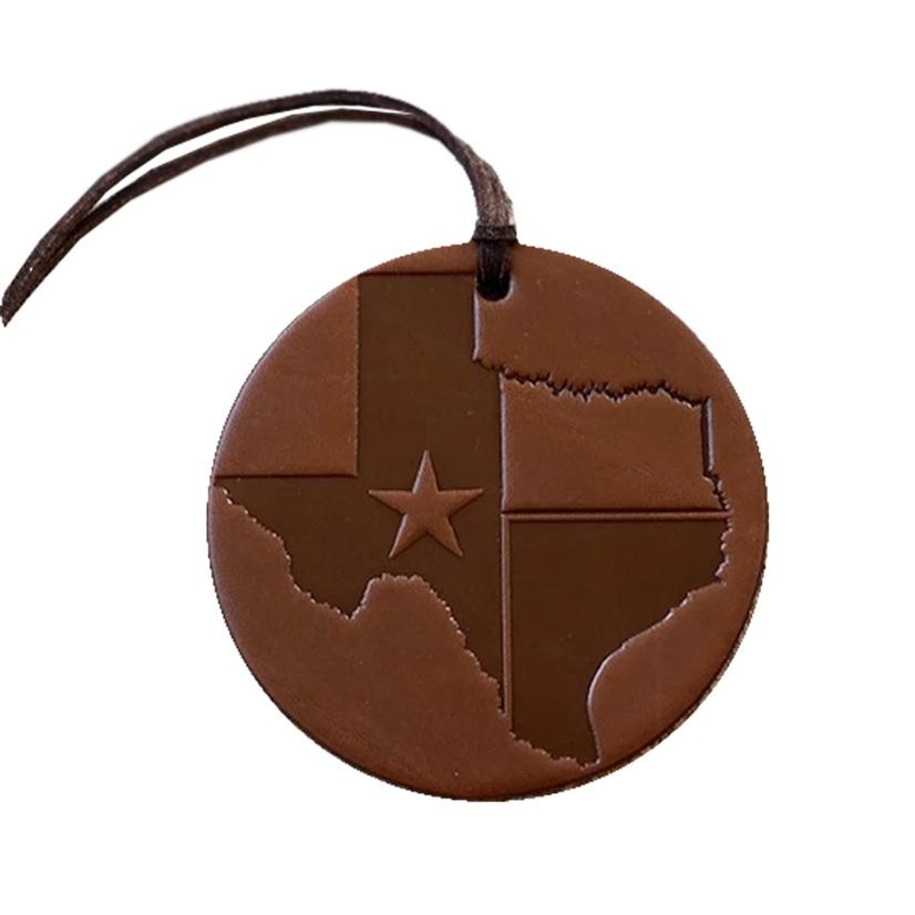 Callahan Leather Home Decor Texas Air Flair Brown Air Freshener - Leather