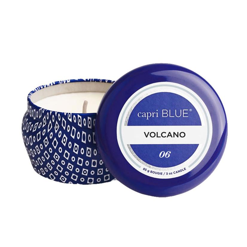 Capri Blue 3oz / Blue Capri Blue Volcano Signature Blue Mini Tin Candle 3oz