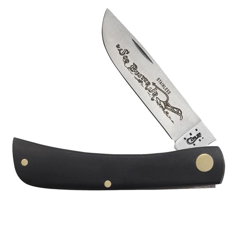 Case Knives Black Case Black Synthetic Sod Buster Jr Knife