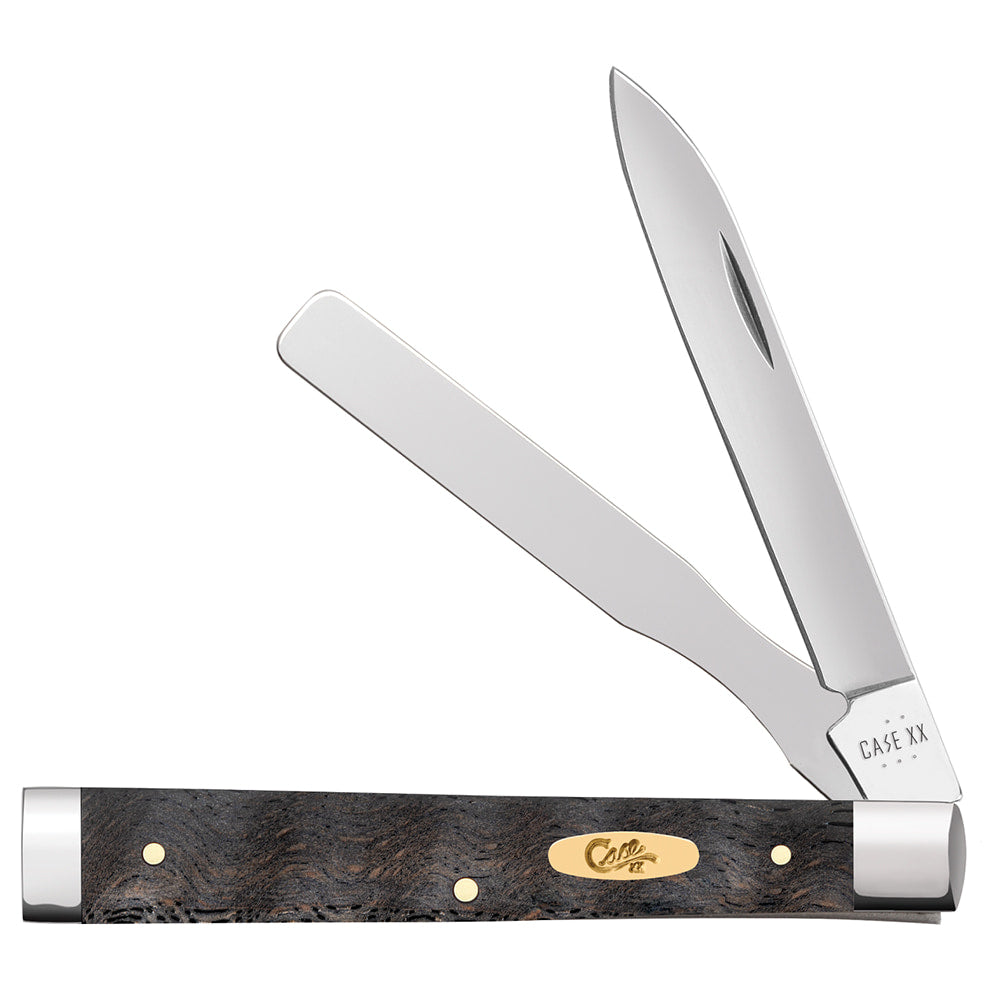 Case Knives Case Smooth Black Curly Oak Wood Baby Doc