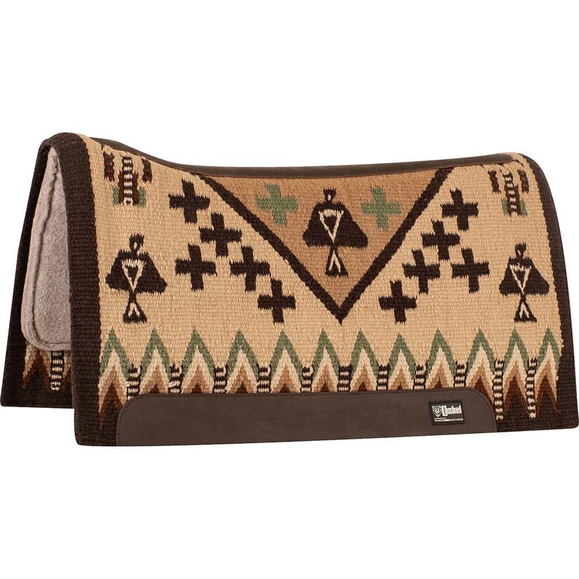 Cashel Tack 34"X38" / Tan/Sage Cashel Felt Bottom Blanket 34 x 38 x 1"