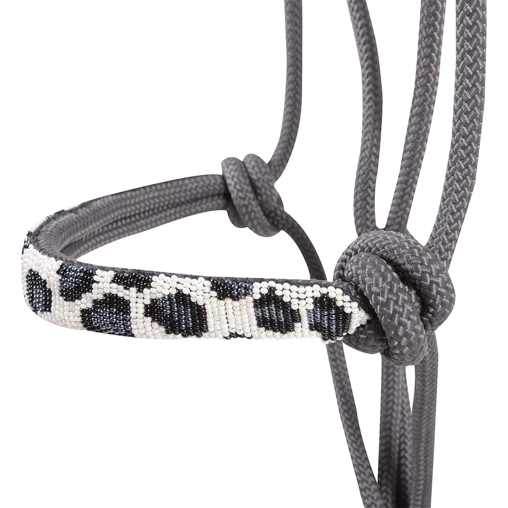 Cashel Tack Grey Cheetah Cashel Beaded Rope Halter