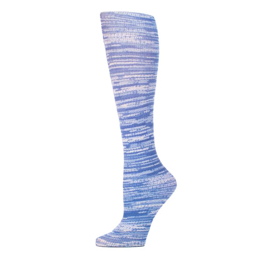 Celeste Stein Design Apparel Blue / OSFA Celeste Stein Designs Midnight Garden 18" Trouser Sock