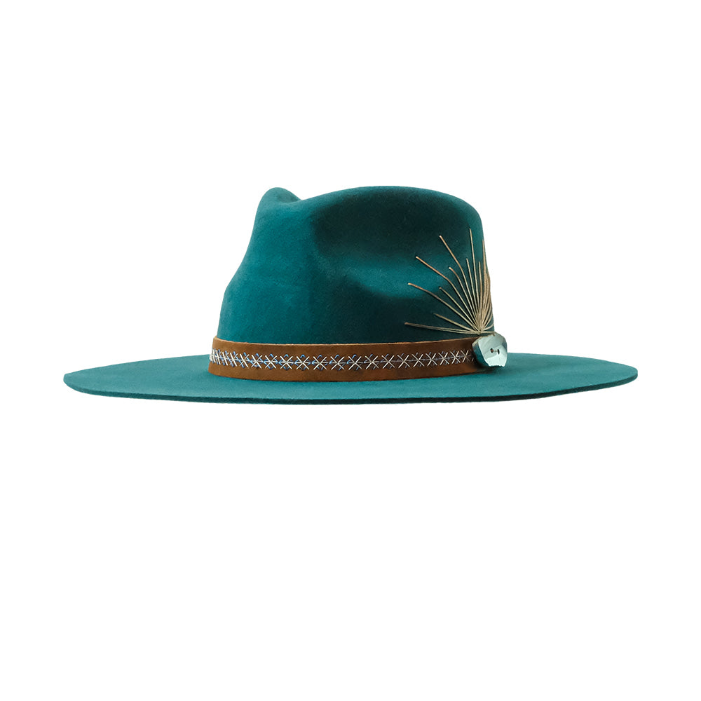 Charlie 1 Horse Hats Charlie 1 Horse Lainey Wilson Bayou Belle Fashion Hat in Brilliant Teal