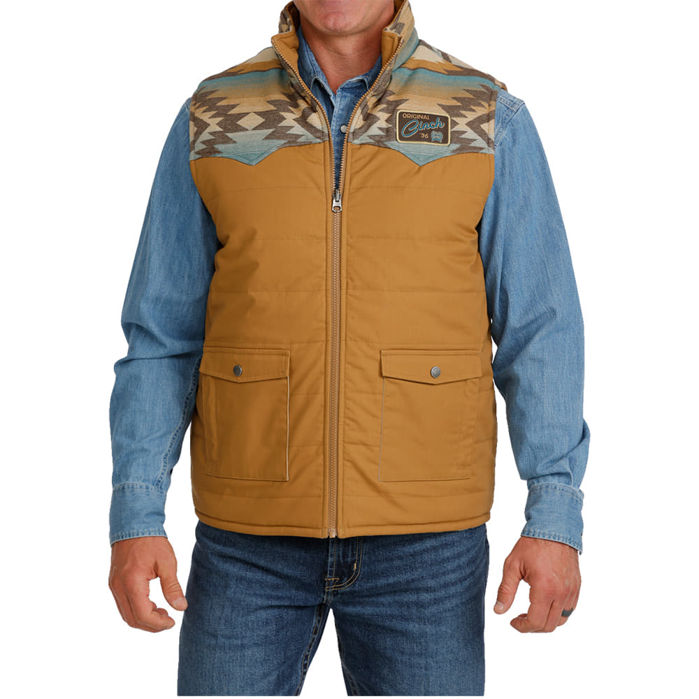 Cinch Apparel Canvas Reversible Quilted Vest