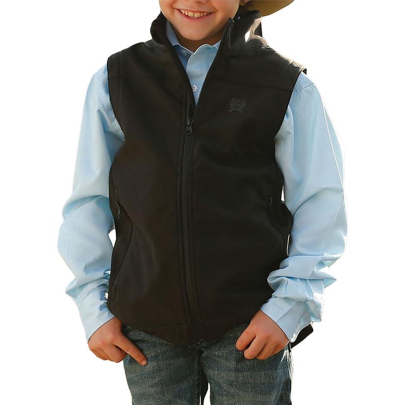 Cinch Apparel Cinch Boys Black Bonded Vest