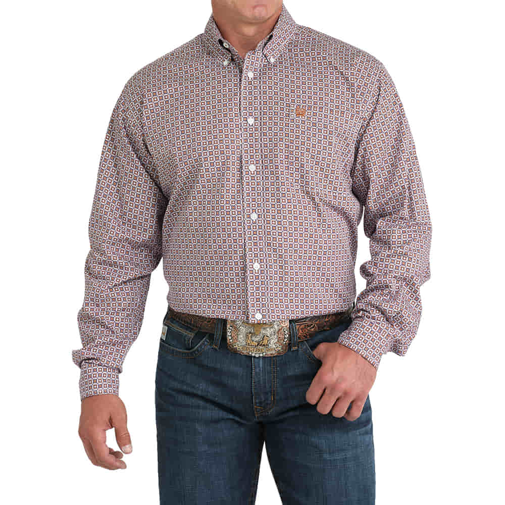 Cinch Apparel Cinch Classic Long Sleeve Button Down Shirt In Multi