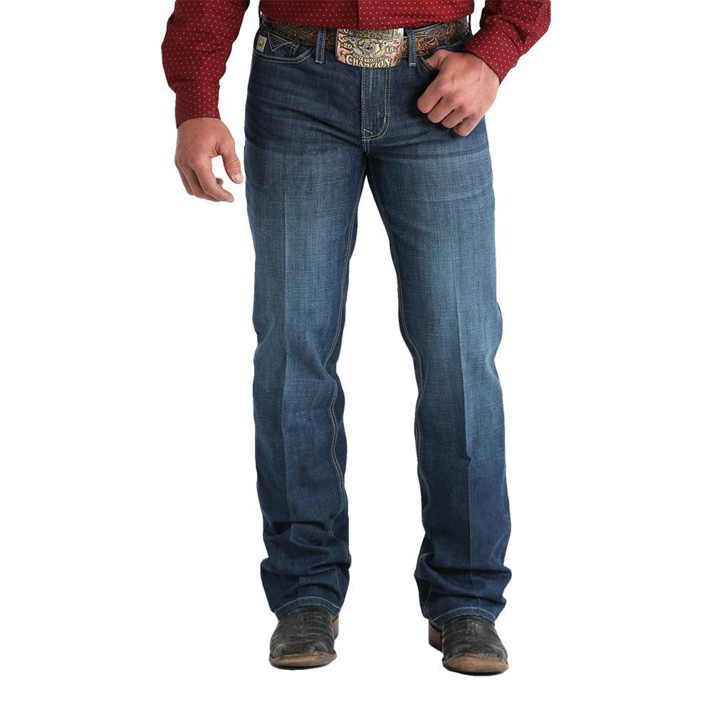 Cinch Apparel Cinch Grant Relaxed Mid Rise Dark Wash Boot Cut Mens Jeans