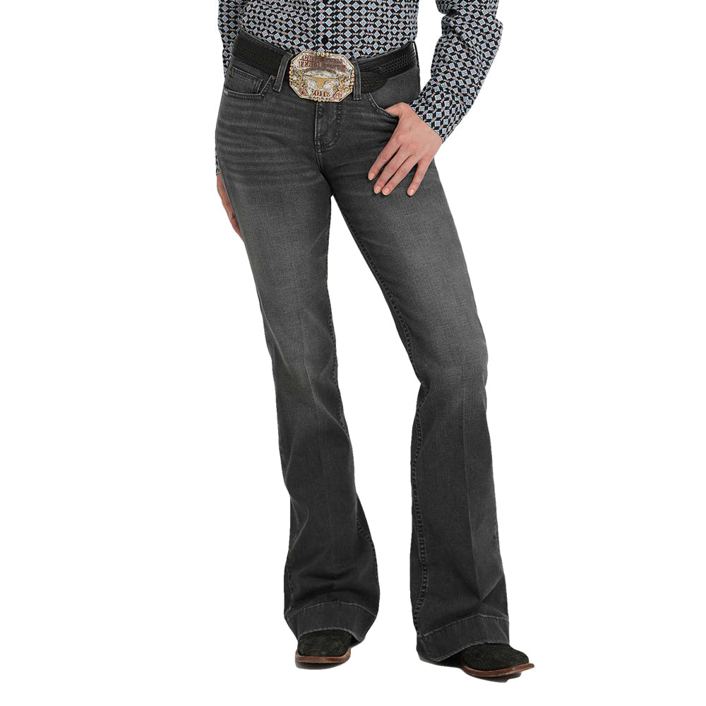 Cinch Apparel Cinch Lynden Dark Stonewash Mid Rise Slim Fit Women's Trouser Jeans