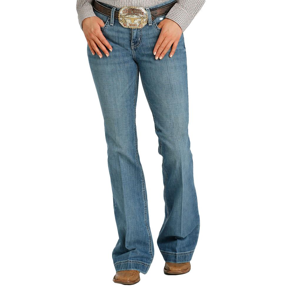 Cinch Apparel Cinch Lynden Meduim Wash Mid Rise Slim Trouser Women's Jean
