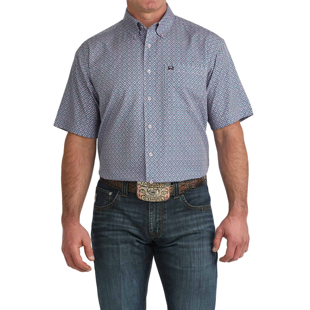 Cinch Apparel Cinch Men's Arenaflex Short Sleeve Button-Down Shirt