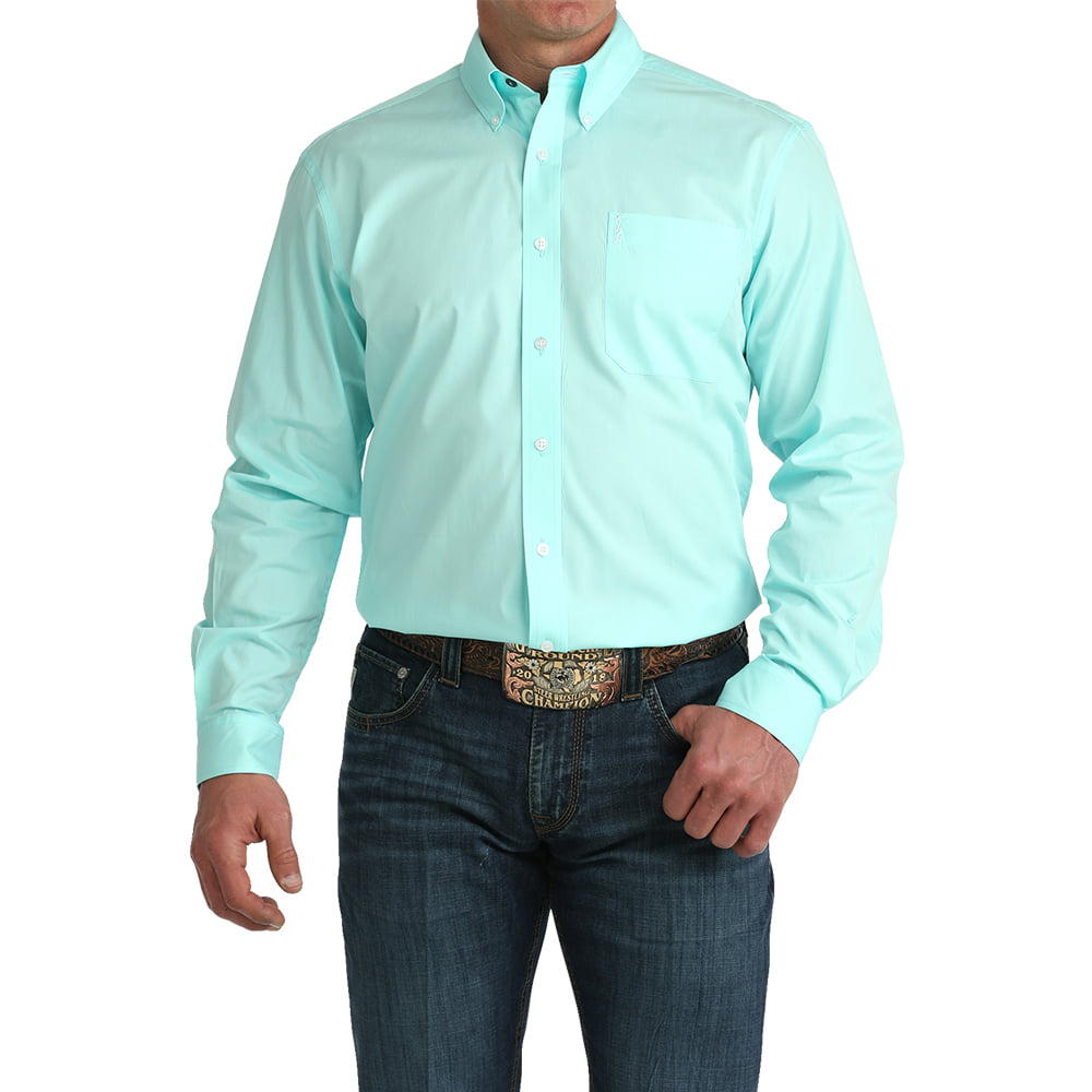 cinch dress shirts Modern Fit Men's Button Down Shirt Blue / L slight stretch Size:UK 12-14 (M) 100% cotton CAMO DRESS – Bluedecember