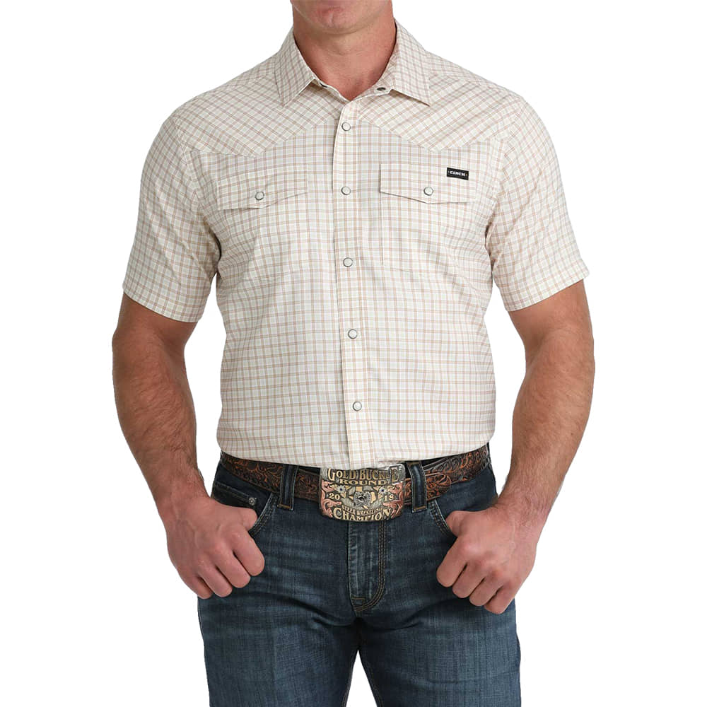 Cinch Apparel Cinch Men's Camp Western Short Sleeve Snap Shirt