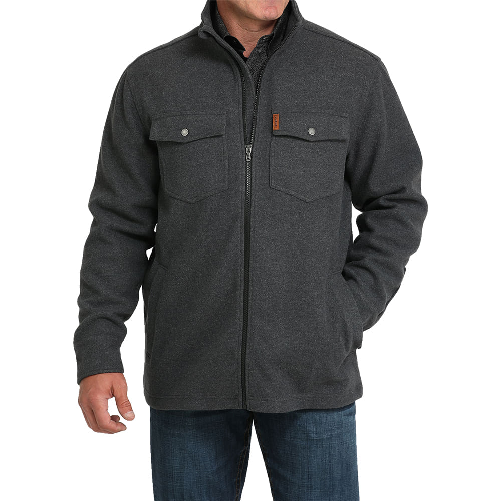 Cinch Apparel Cinch Men's Charcoal Brushed Knit Jacket