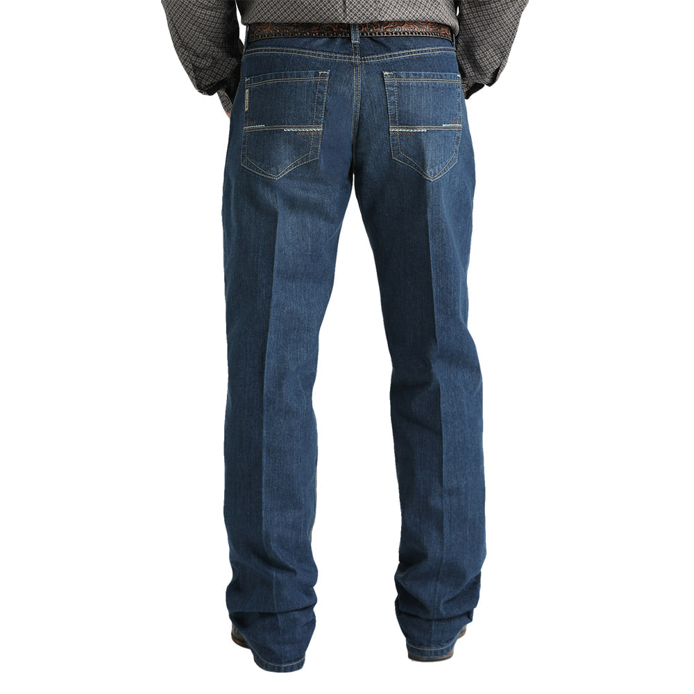 Men's Dark Wash Sawyer Mid Rise Bootcut Jeans by Cinch