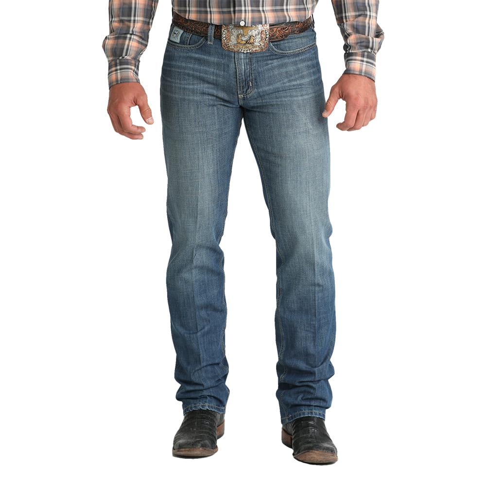 Cinch Apparel Cinch Men's Medium Wash Silver Label Mid Rise Slim Jeans