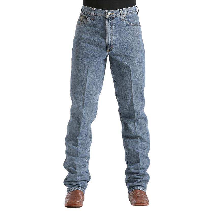 Cinch Apparel Cinch Mens Green Label Original Fit Relaxed Tapered Leg - Medium Stonewash