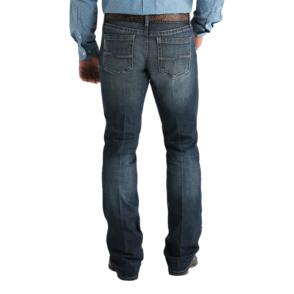 Cinch Apparel Cinch Mens Ian Slim Mid Rise Boot Cut Dark Wash Jean