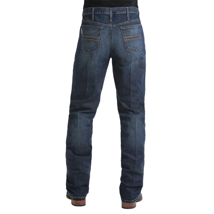 Cinch Apparel Cinch Silver Label Slim Fit Dark Stonewash Men's Jeans