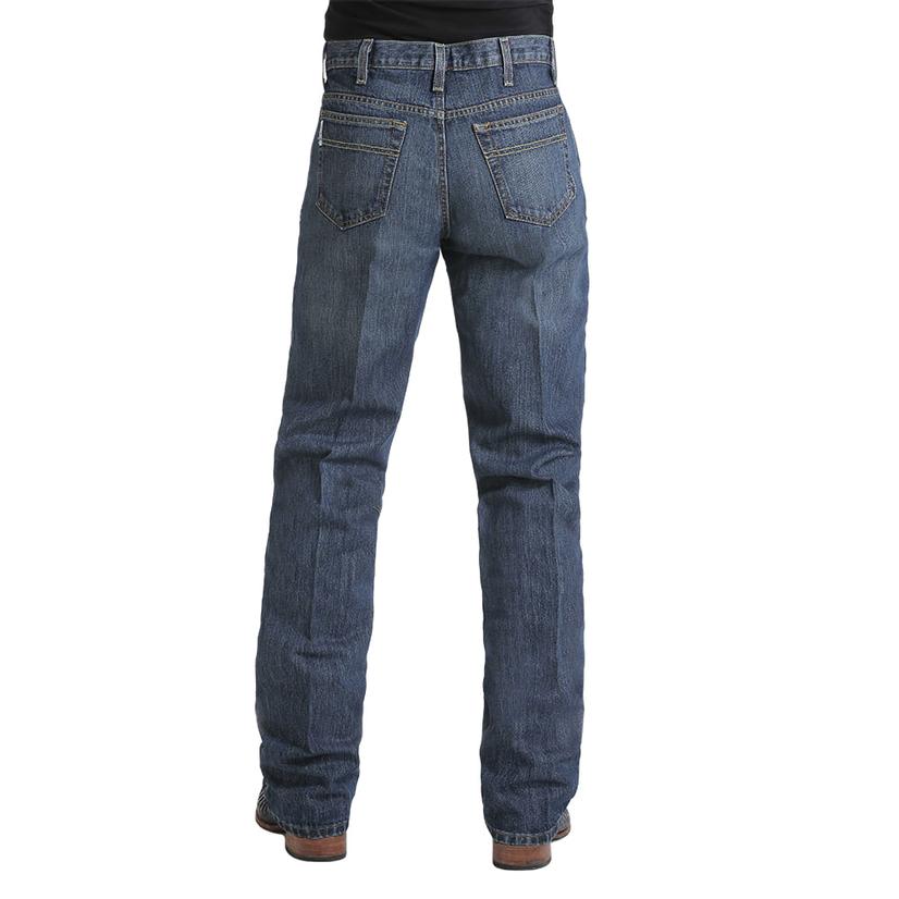 Cinch Apparel Cinch White Label Dark Stonewash Relaxed Fit Men's Jeans