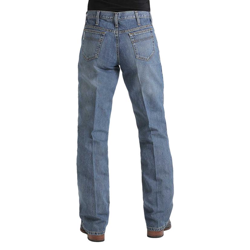 Cinch Apparel Cinch White Label Relaxed Fit Medium Stonewash Men's Jeans
